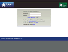 Tablet Screenshot of exec.aaaparking.com
